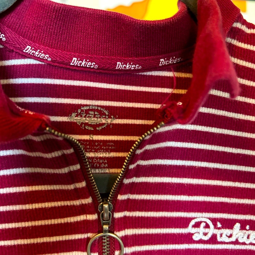 RED DICKIES LONG SLEEVE TOP